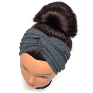 Charcoal Knotted Headband