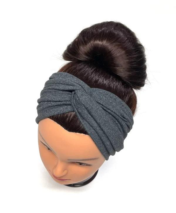 Charcoal Knotted Headband