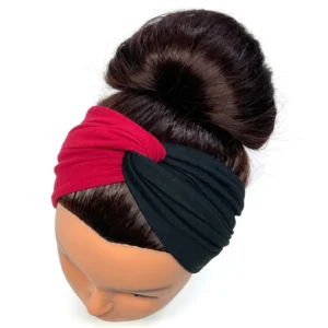 Black and Red Turban
