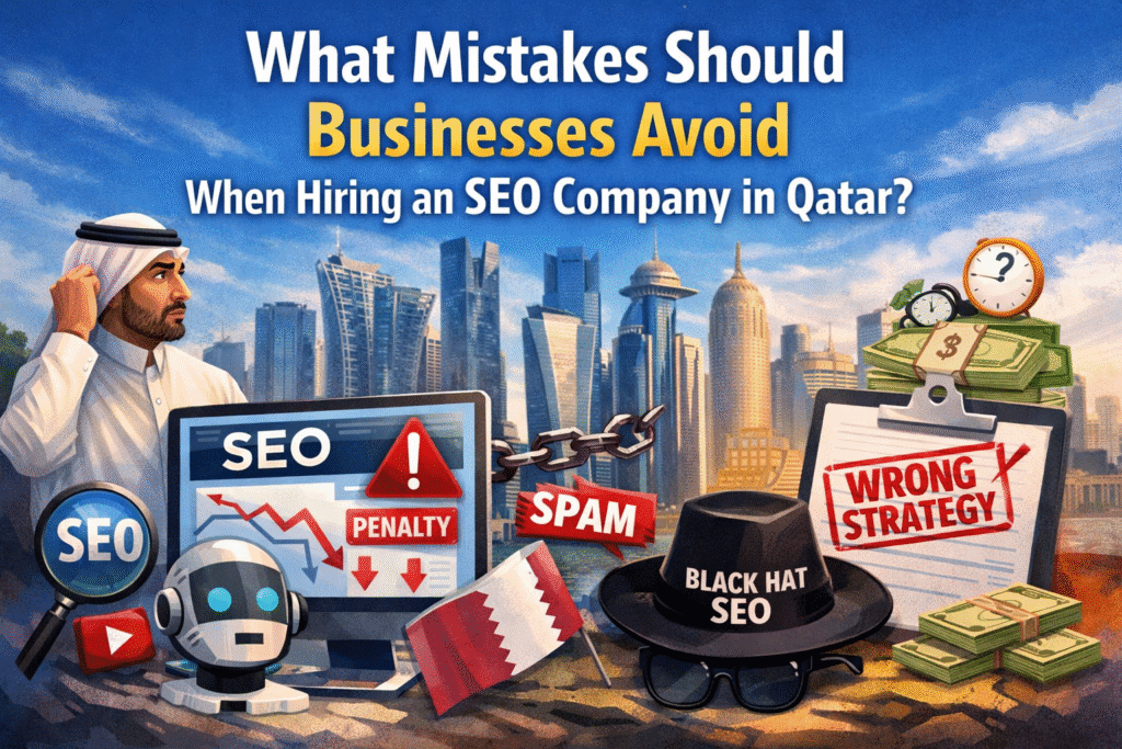 What mistakes should businesses avoid when hiring an SEO company in Qatar