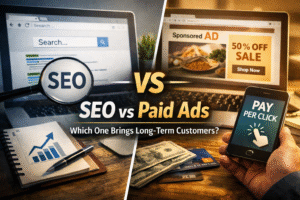 SEO vs Paid Ads Which One Brings Long-Term Customers