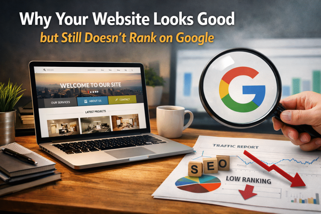 Why Your Website Looks Good but Still Doesn’t Rank on Google