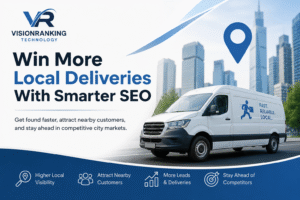 Why is local SEO important for courier businesses in competitive cities