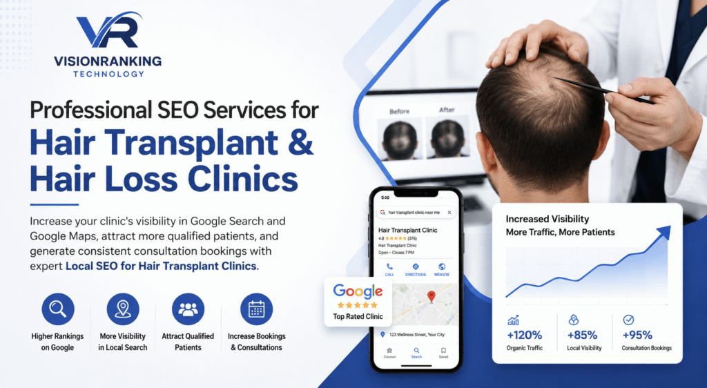 Professional SEO Services for Hair Transplant & Hair Loss Clinics