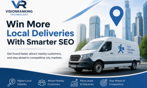 Why is local SEO important for courier businesses in competitive cities